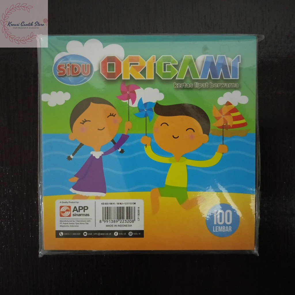 

Kertas Origami / DIY / Origami Kertas Lipat Bewarna SIDU Uk. 12x12 cm 100 Lembar