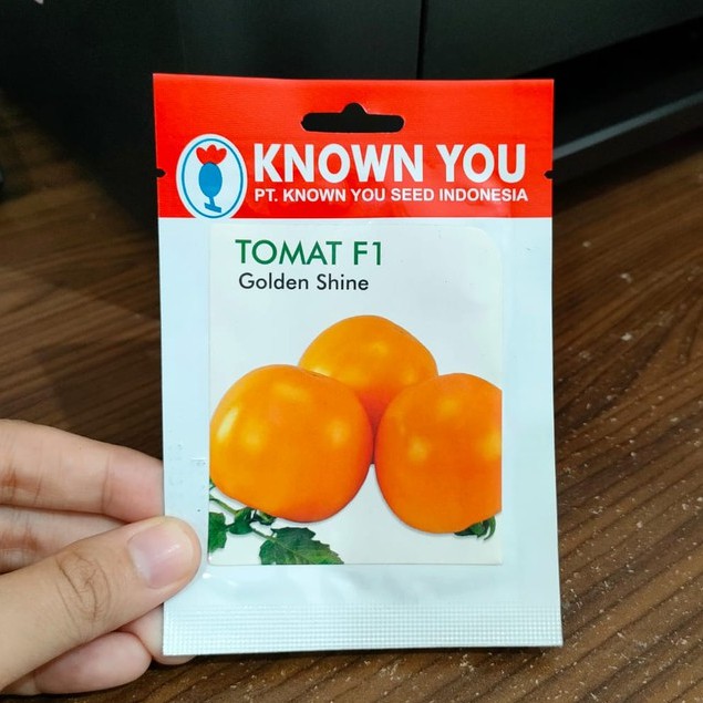 KYS - benih TOMAT GOLDEN SHINE isi 35 biji - benih tomat orange - known you seed