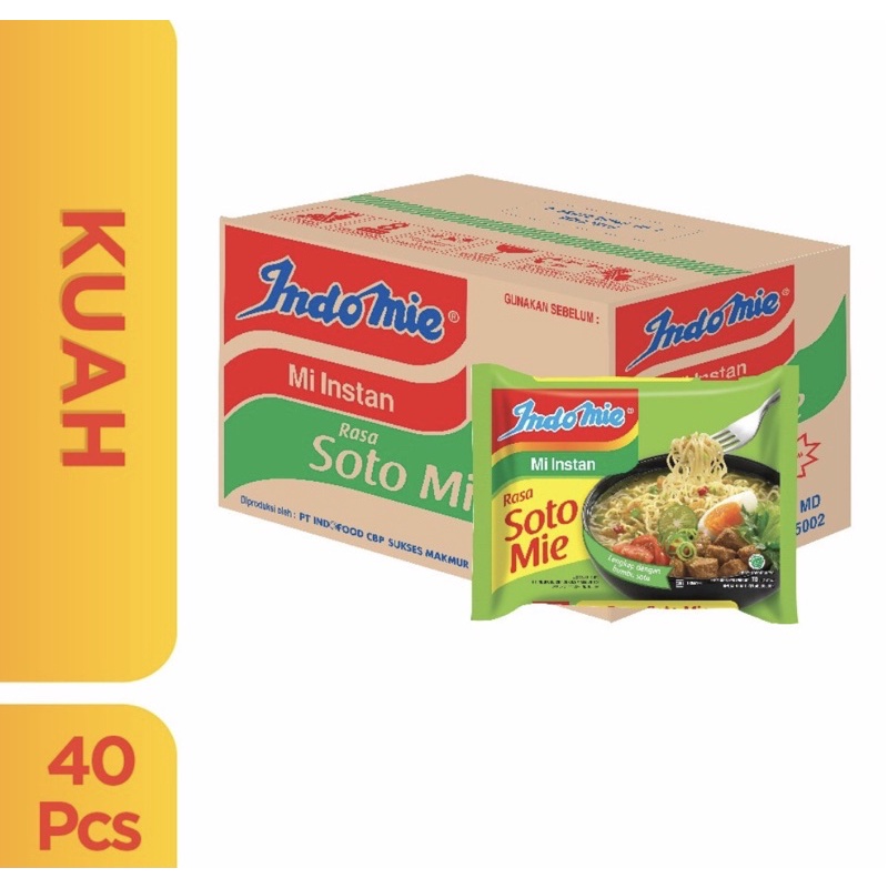 

Indomie Soto 1 dus isi 40 pcs