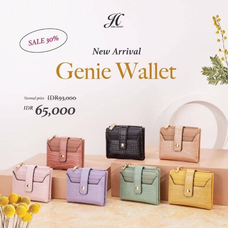 Jims honey Genie wallet-Dompet pendek wanita Jims honey Genie wallet-Dompet lipat wanita Jims honey 