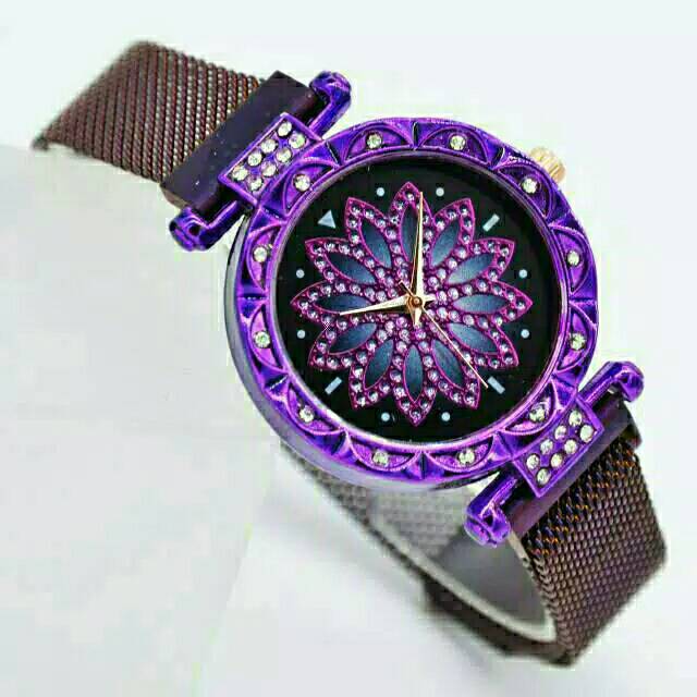 Jam Tangan Wanita Magnetik Motif Baling-baling Hiasan