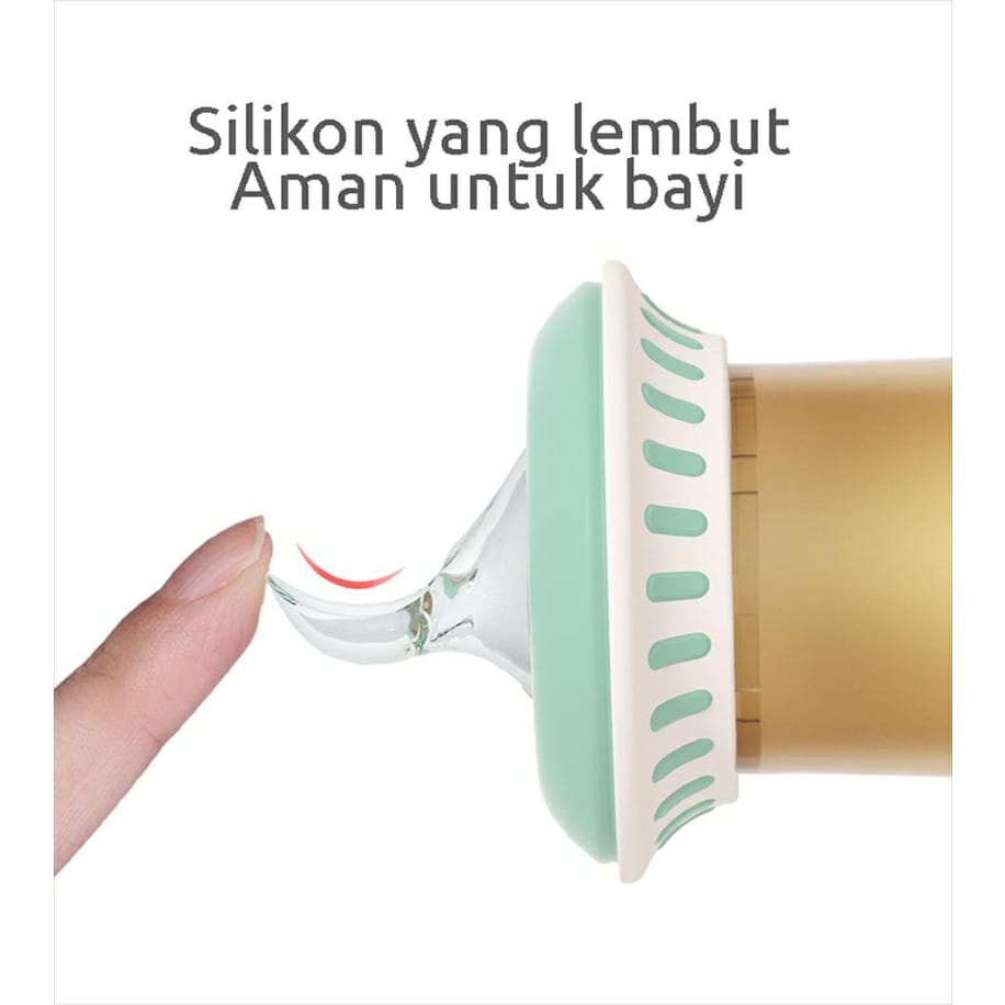 BBET Squeeze Spoon Feeder Set | Multifungsi sendok makan silikon MPASI