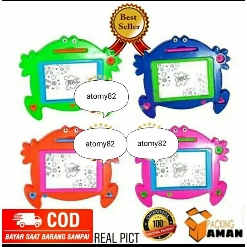 

PROMO (COD) RKC 01006-1 Mainan Papan Tulis Magnet Hapus KODOK