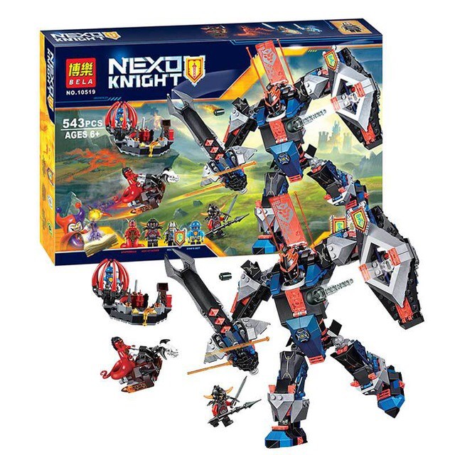 Lego Kw Nexo Knights The Black Knights Mecha Bela 10519