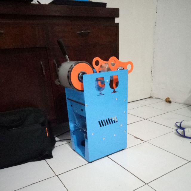 Plastik Lid Cup Sealer Plastik Segel Gelas Minuman