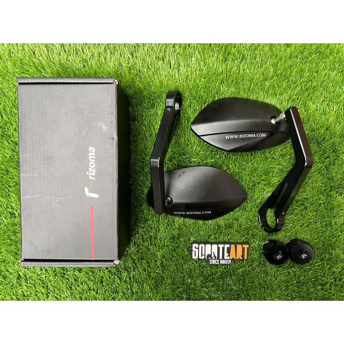 Spion Jalu Rizoma Bar End Oval Black Vespa Sprint Primavera Sprint