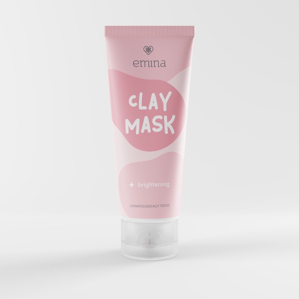 EMINA Clay Mask 60mL | masker wajah brightening sebum oil control soothe smoothe (KIM)