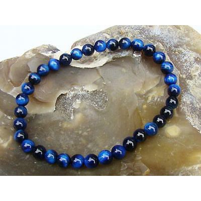 Gelang Tiger eye biru asli