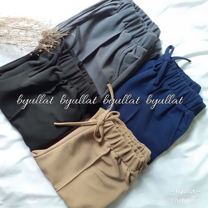 BASIC PANTS WANITA // CELANA PANJANG WAFFLE