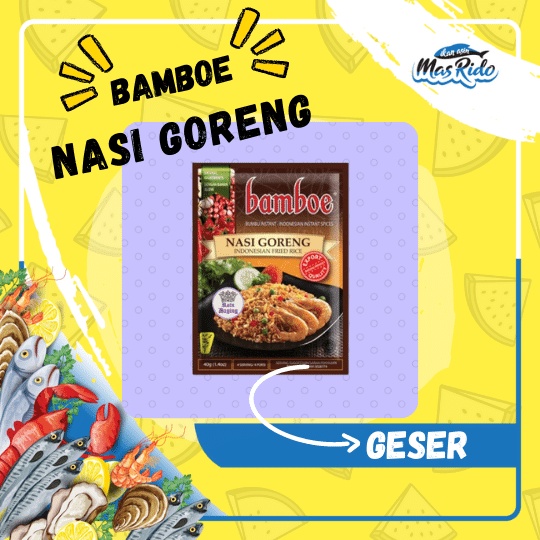 

Bumbu Bamboe Nasi Goreng Instan Indonesian Fried Rice Praktis Murah
