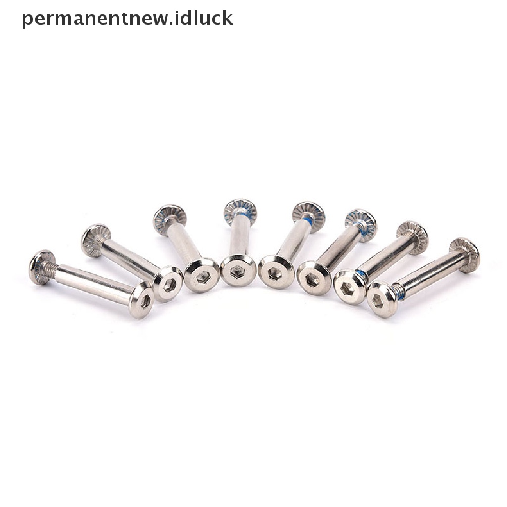 8pcs / set Sekrup Pisau Roda Sepatu Roda inline axles Untuk skate