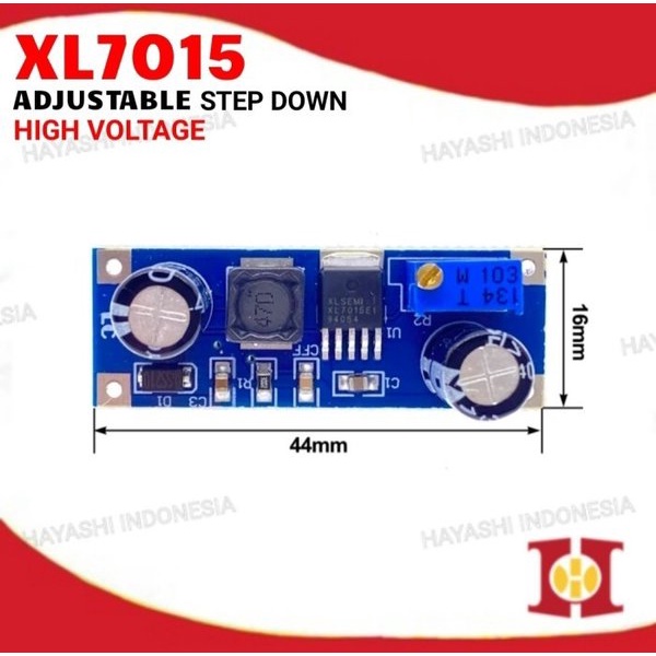 XL7015 Step Down DC DC Wide High Voltage Adjustable Penurun Tegangan