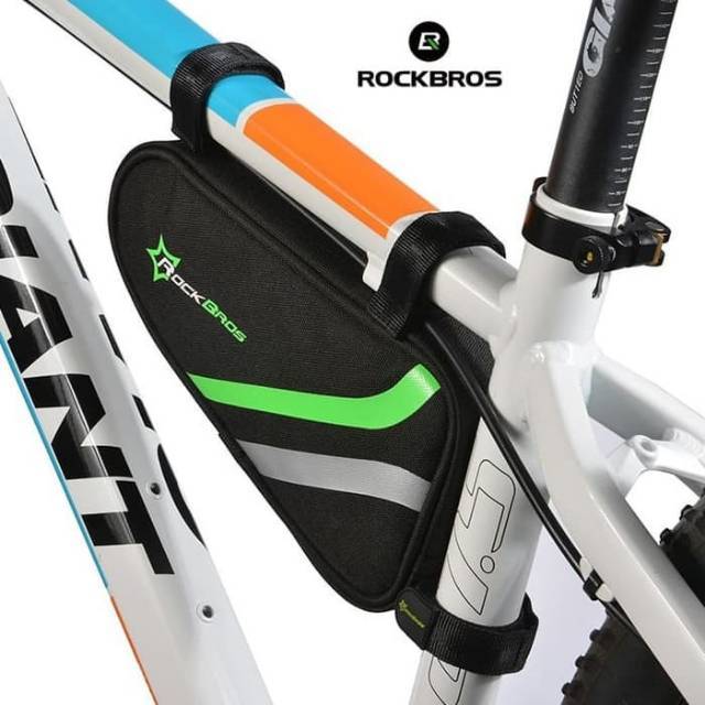 ROCKBROS DJ100 Bicycle Rrame Triangle Bag  Waterproof  Bag Pouch MTB B7 - Tas Frame Sepeda