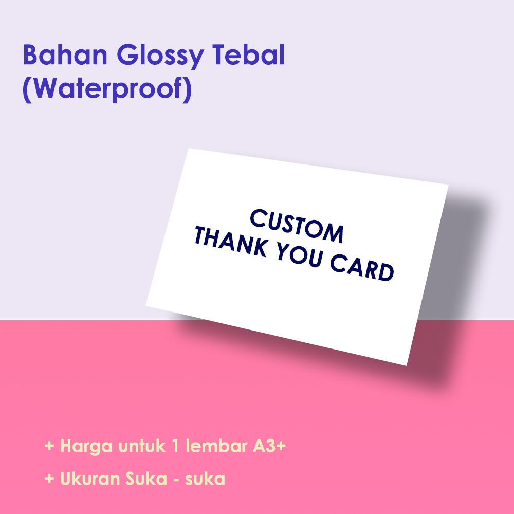 

Thank You Card / Kartu Ucapan / Thanks Card / Thank You Card Custom / Thank You Card Olshop