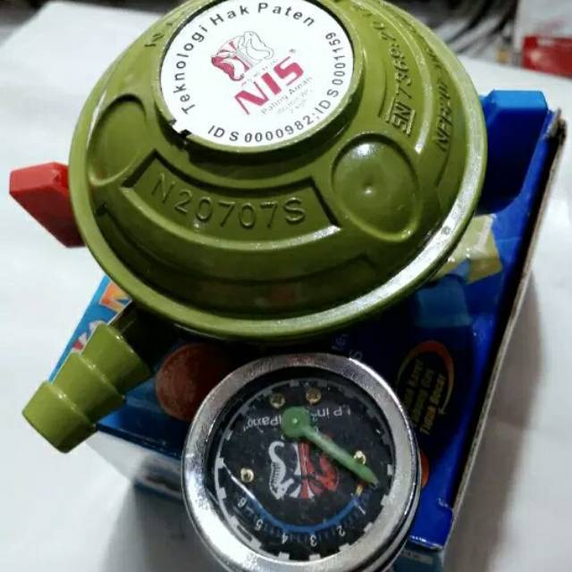REGULATOR GAS NIS DOUBLE LOCK METER