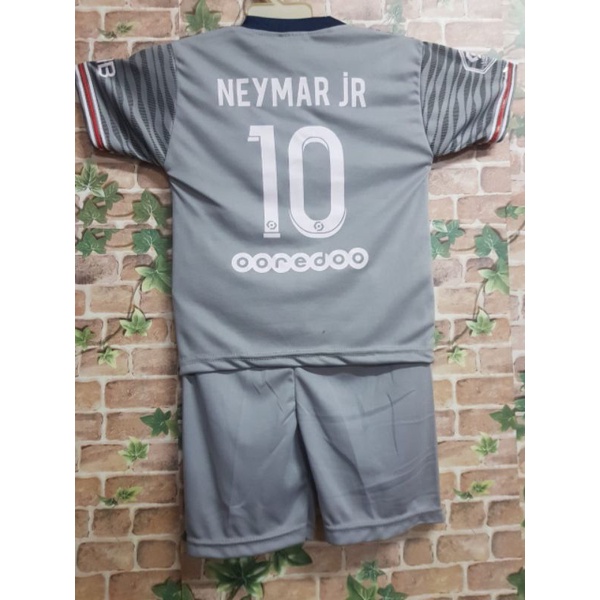 SETELAN BOLA ANAK P.S.G ABU USIA 1-5 THN EDISI NEYMAR