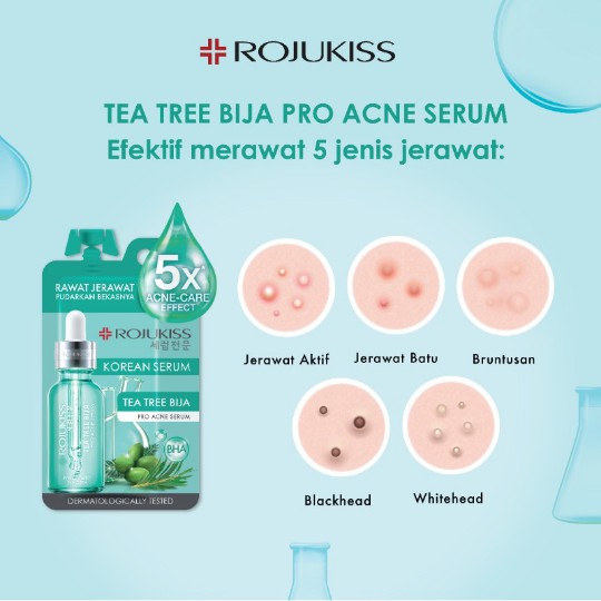 ⭐ BAGUS ⭐ ROJUKISS SERUM 8ML  | Vit C Jeju Lotus Tea Tree Eggplant