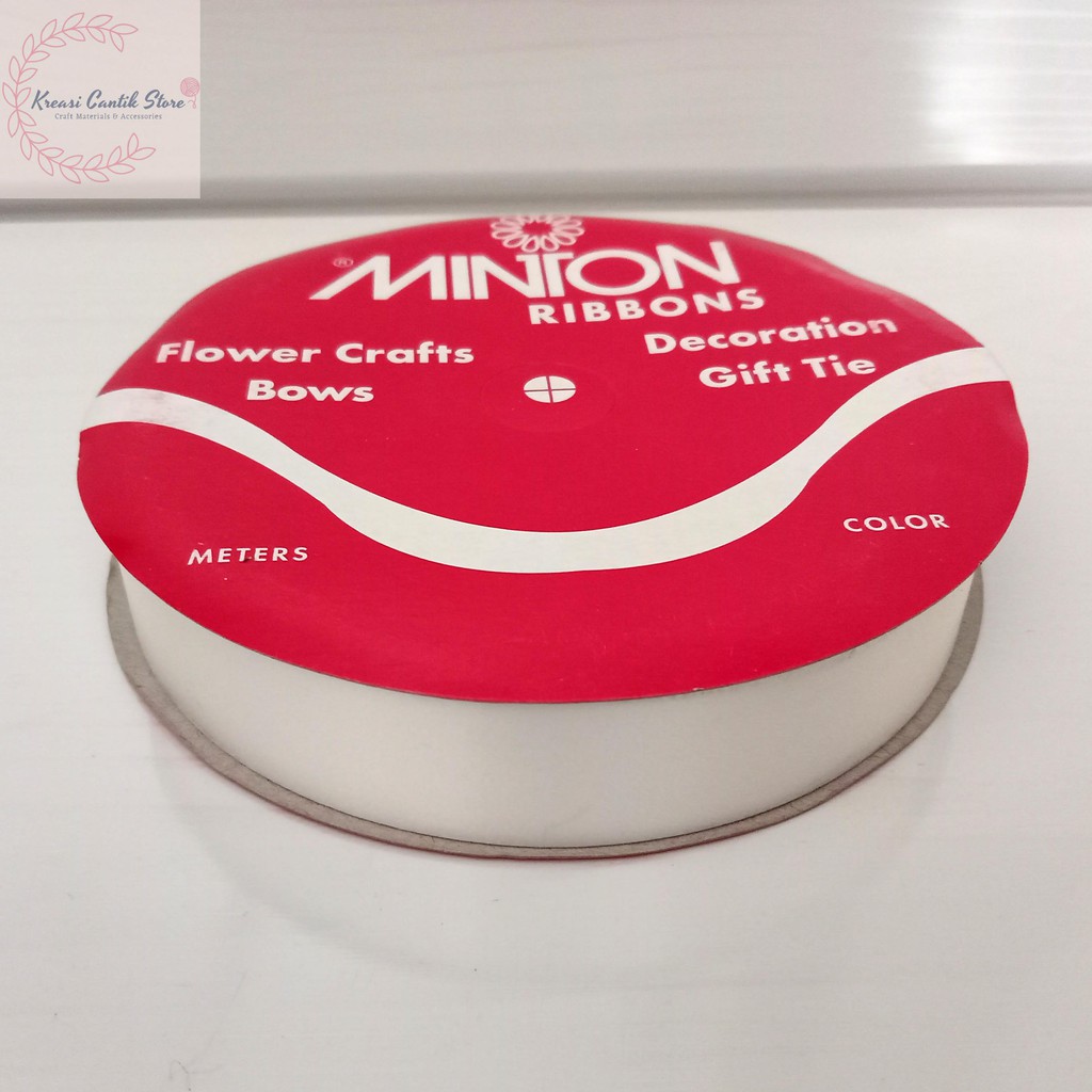 

Pita Kado / Pita Souvenir / Pita Jepang / Pita Kado Plastik Jepang Polos Uk. 3/4" Warna - Putih