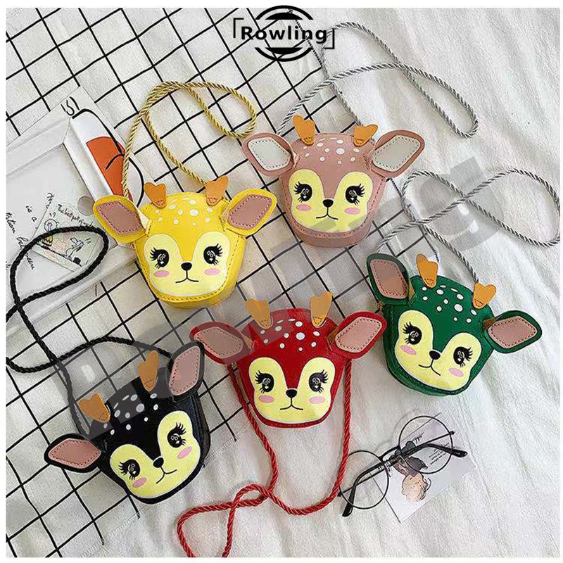 Rowling (Tas-202)Tas Mini Karakter Kartun RUSA Anak-Anak Import