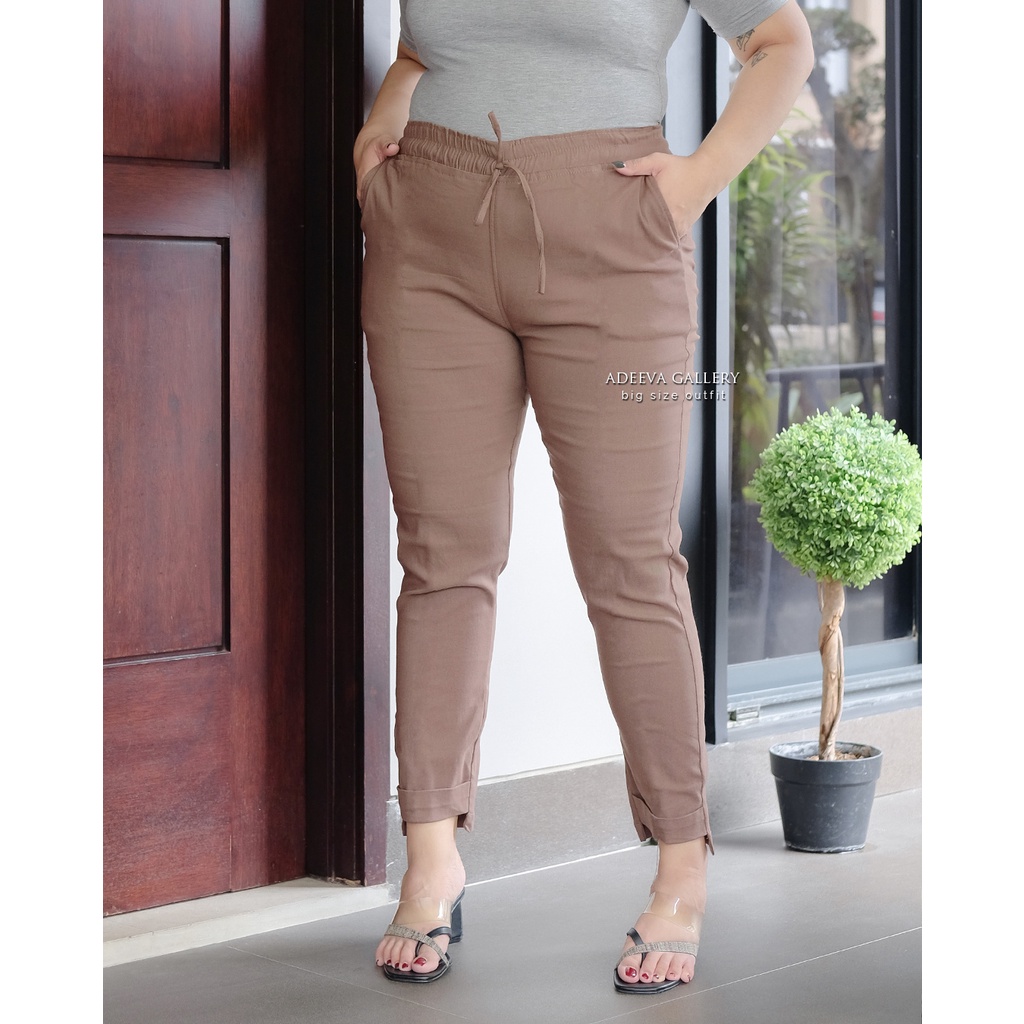 ADEEVA Baggy Pants Jumbo Celana Panjang Wanita Jumbo