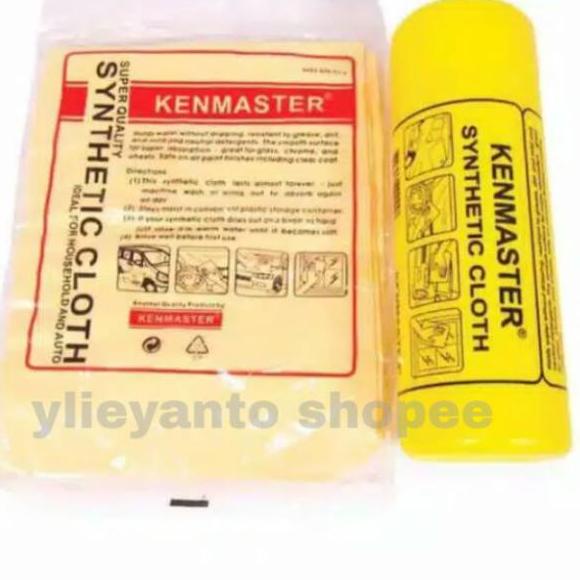 (pyey-24) Kanebo Kenmaster Plas Chamois Lap kanebo cuci mobil motor KENMASTER ORI SUDAH PLUS WADAH T