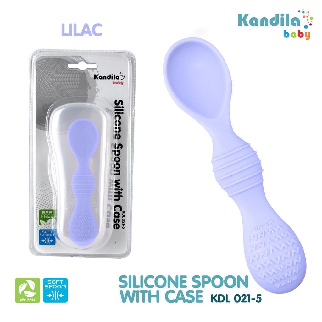 KANDILA Silicone Soft Spoon With Case KDL 021-5