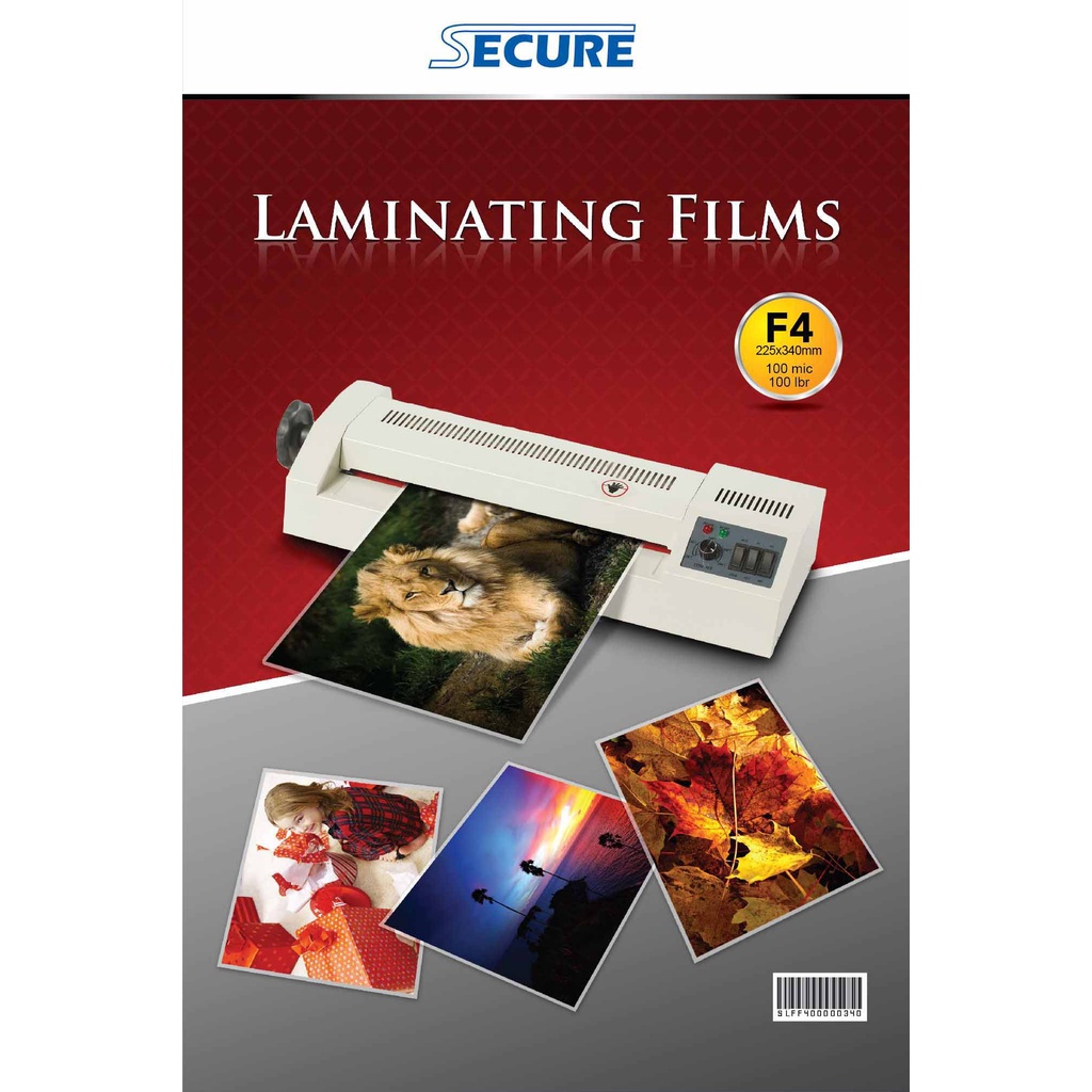 

Secure Laminating Film F4 (225x340mm) isi 100 pcs