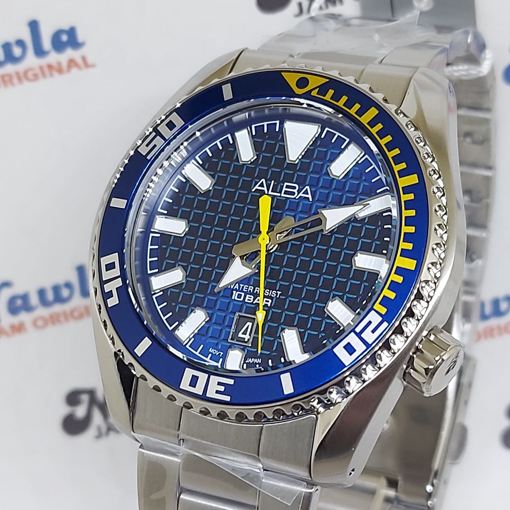 Alba Quartz AS9N97X1 Blue Dial - Jam Tangan Pria AS9N97