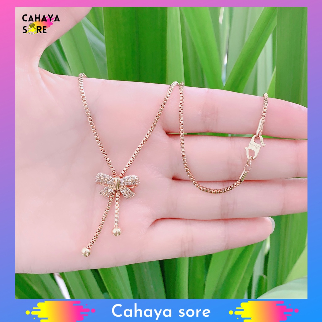 Kalung Xuping Gold Kalung Dewasa Model Pita Anti Karat KD25