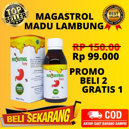 Magastrol Forte Madu Lambung Madu Asam Lambung, Maag Kronis, Gerd, Gastritis Asam Lambung Herbal