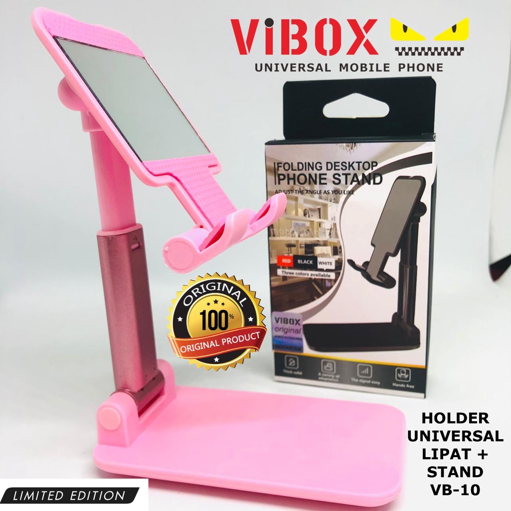 HOLDER PHONE STAND HD - 29 ORIGINAL Liftable Foldable Phone Holder Stand HP VIBOX VB10