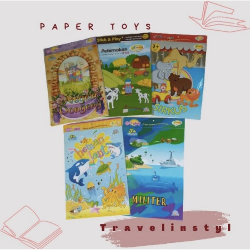 

Buku Aktivitas Kreatif Anak-Melipat Menggunting Menempel Souvenir Ultah Anak Stick n Play by SIDU