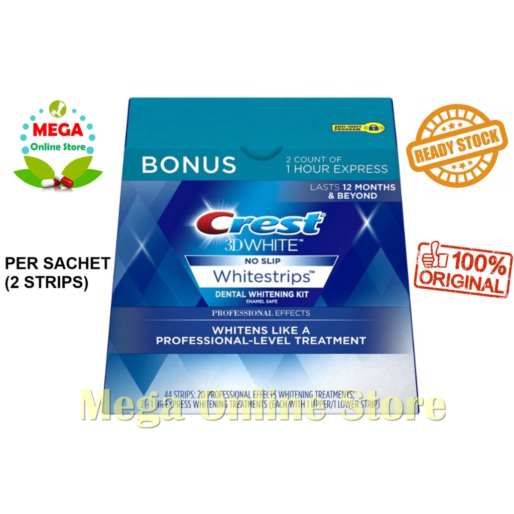 Crest 3D Whitestrips Dental Whitening Kit - Per Sachet