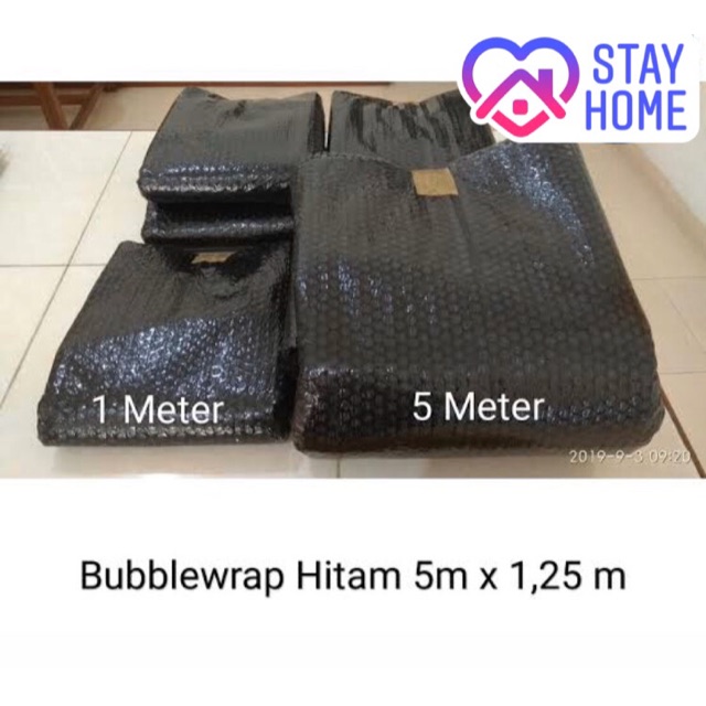 

BUBBLE WRAP 1M x 1,25 HITAM