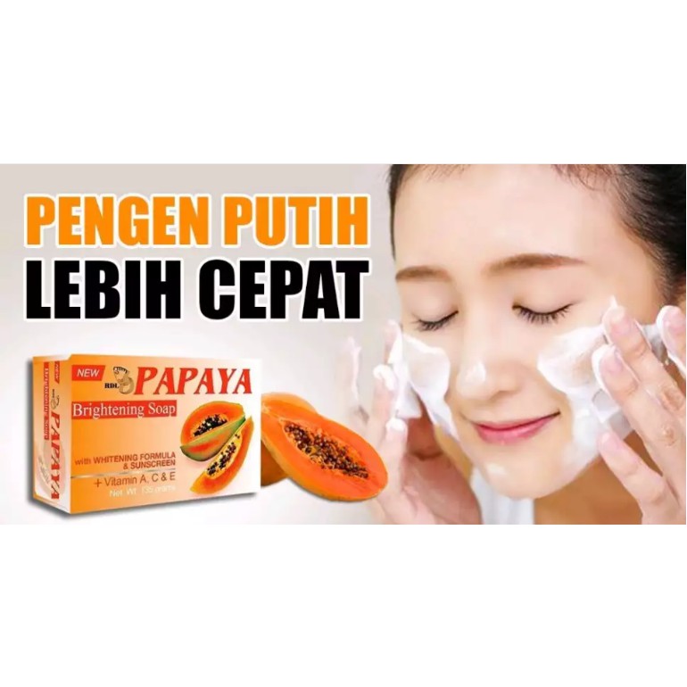 [ASLI &amp; RESMI] Sabun RDL Papaya 135 gram - Sabun Pepaya Whitening Soap