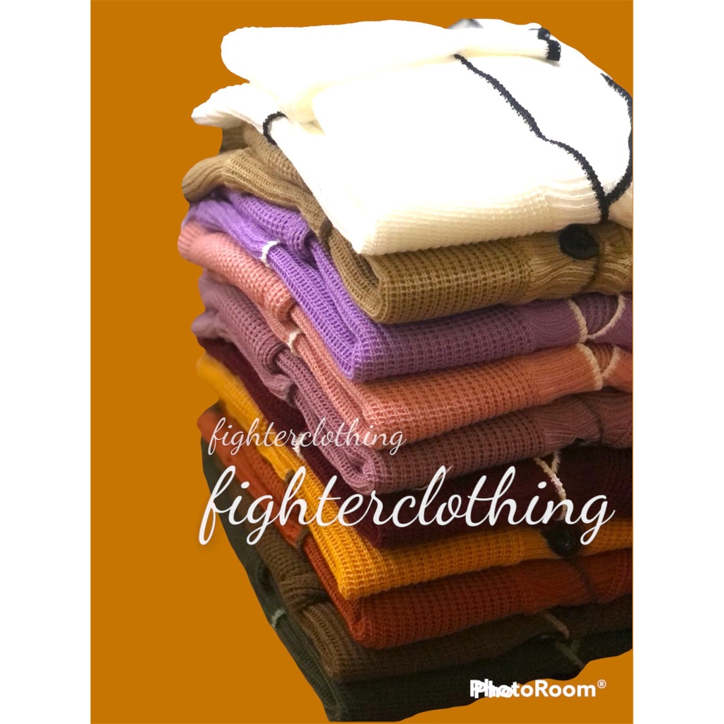 AFI Cardigan Rajut Wanita Kekinian Polos Premium Tebal | Sweater Wanita | Sweater Korea