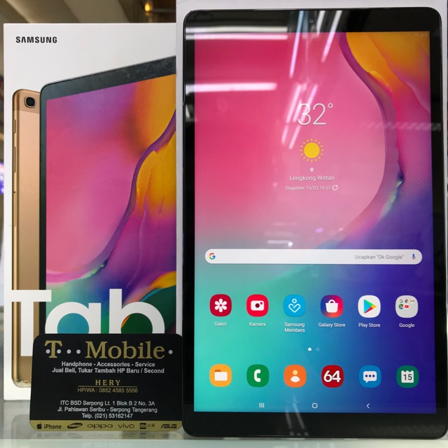 SAMSUNG Galaxy TAB A 10.1” 2019 GOLD SM-T515 RAM 3GB 32GB - SECOND LIKE NEW - FULLSET ORI - SEIN