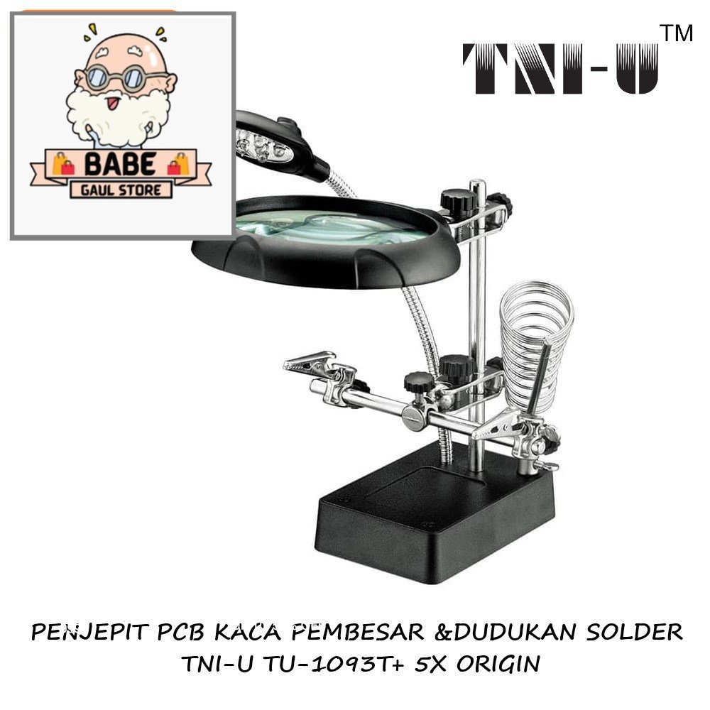 Jual Penjepit Pcb Kaca Pembesar Dudukan Solder Tni U Tu T X Original Shopee Indonesia