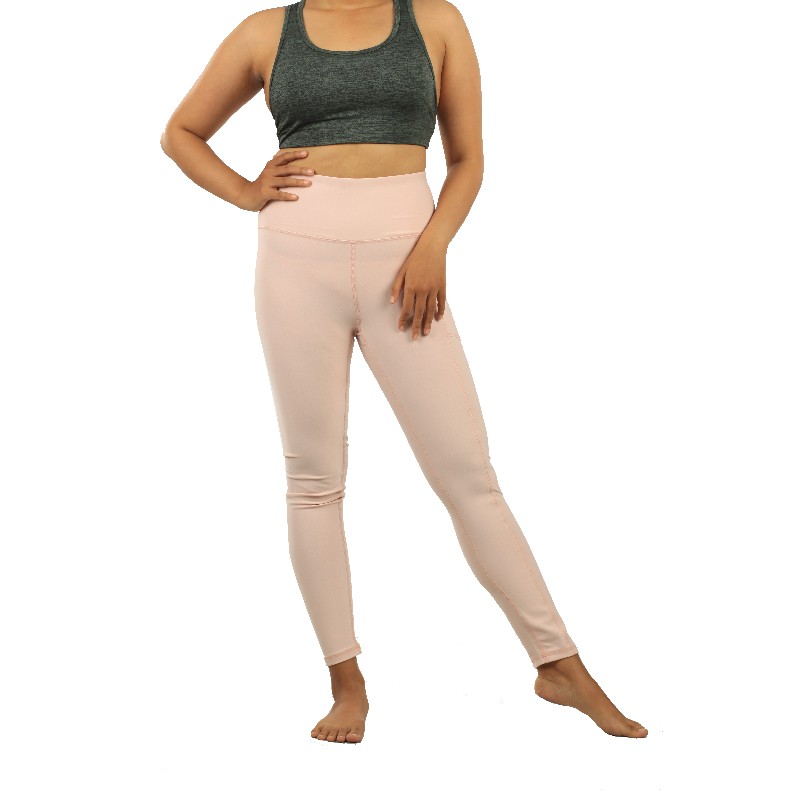Celana Olahraga 90 Degree High Rise Side Pocket 7/8 Legging- Rose 08DGC010