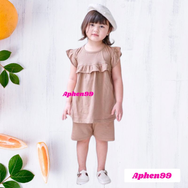 set ruffle anak