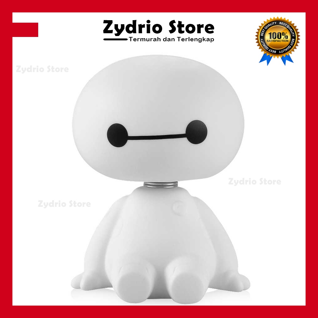 Baymax Bobble Head Mainan Pajangan Hiasan Dashboard Dasbor Mobil Lucu