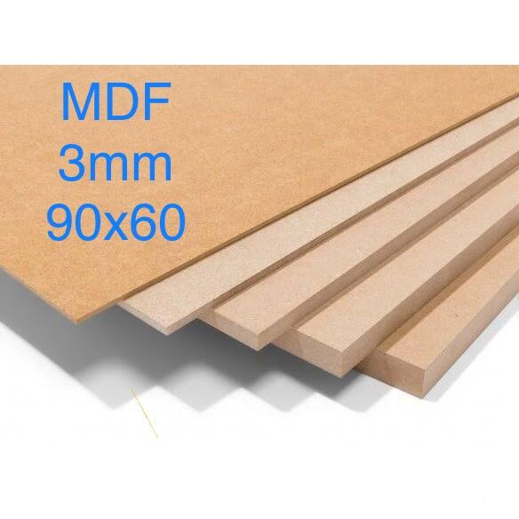 Papan MDF 3mm (90x60)cm, triplek MDF, papan kayu MDF, plywood MDF