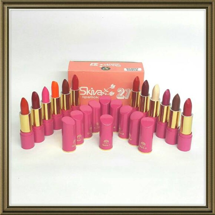 LIPSTICK SKIVA 21 (harga 1box+12pcs)