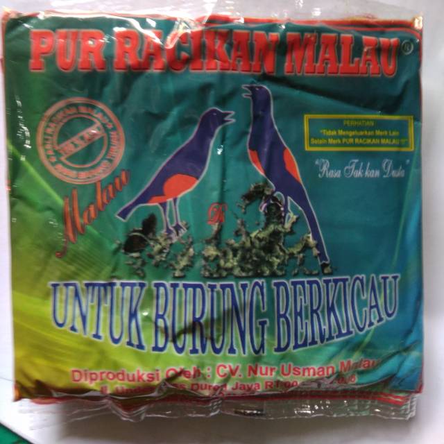 Pakan burung berkicau pur racikan malau voer halus pakan pleci ciblek prenjak cipo dll