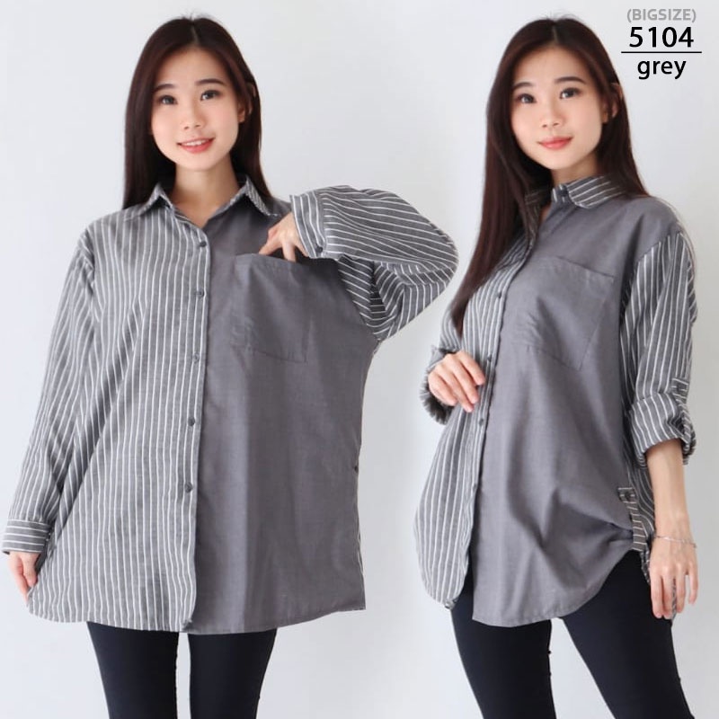 ARENA - Kemeja Wanita Big Size Salur