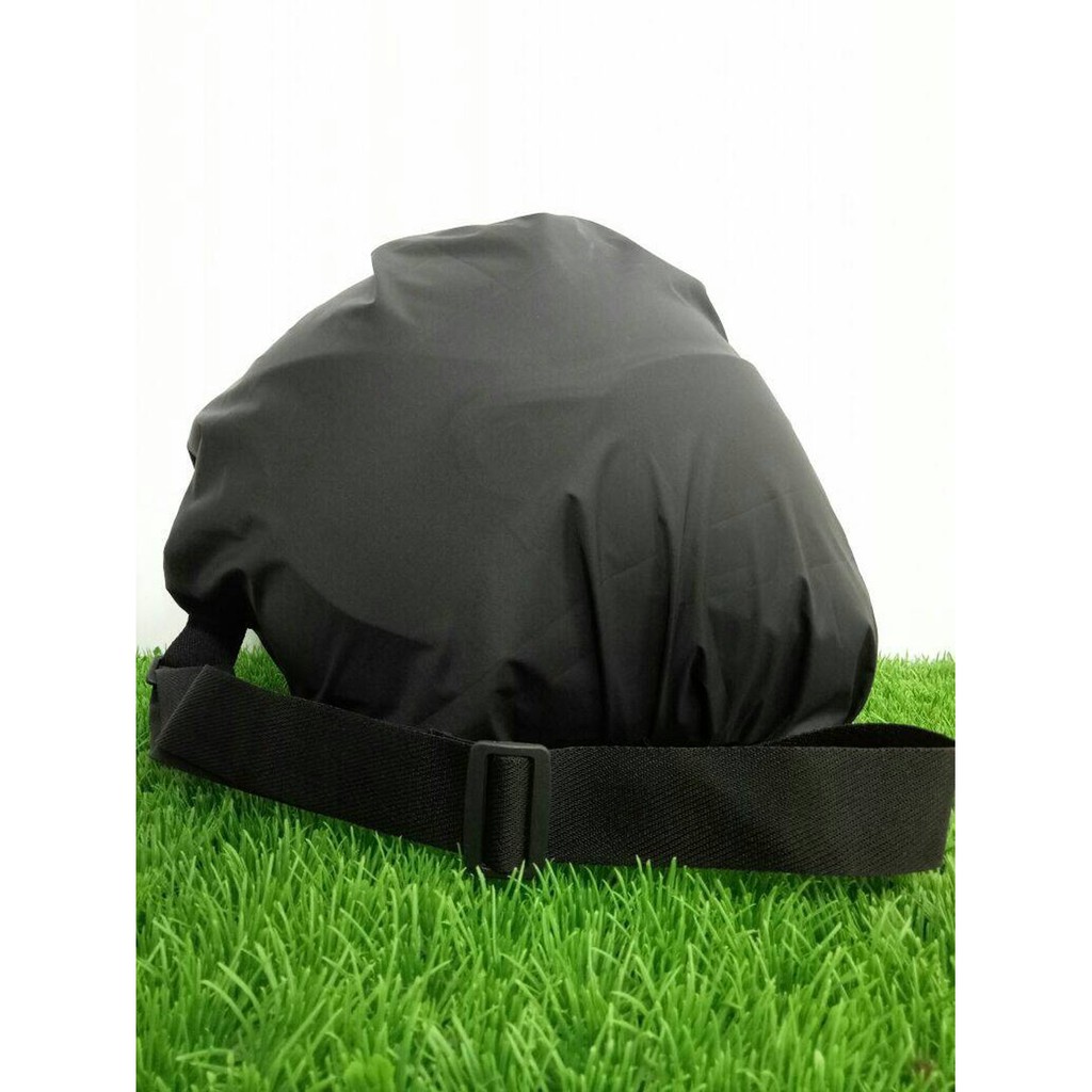 TAS JAS HUJAN COVER HELM POLOS/SARUNG MANTEL ANTI AIR HUJAN WATERPROOF HELM MOTOR/GRAB GOJEK