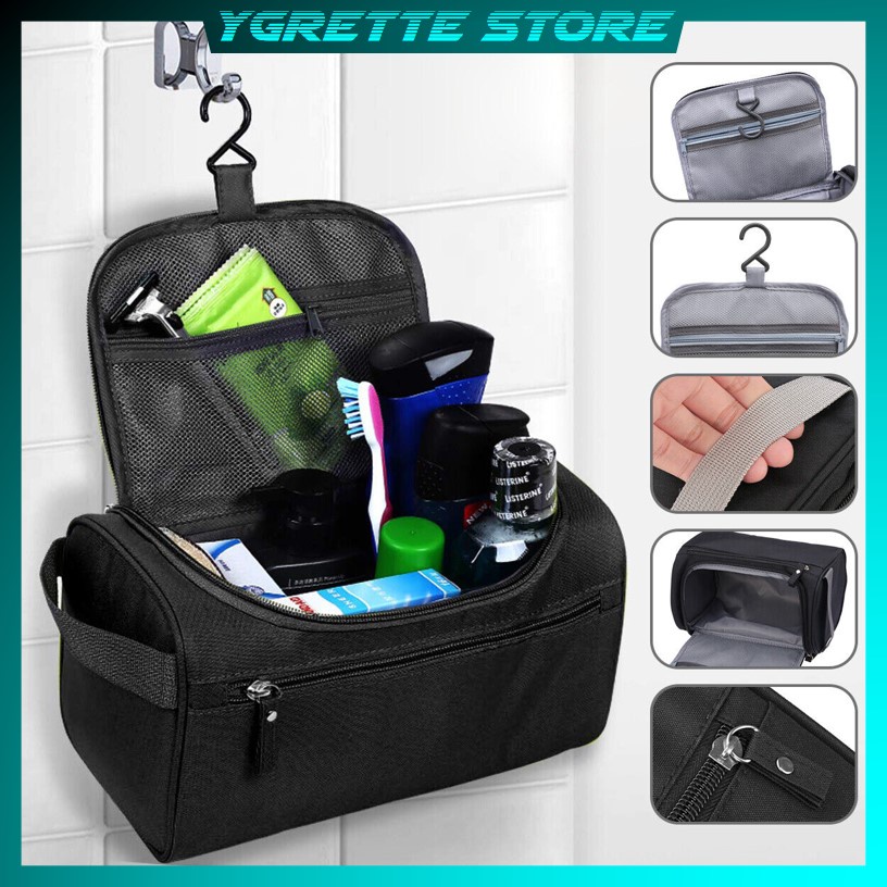 YGRETTE - Tas Travel Toiletries Organizer Portable Waterproof premium IMPOR