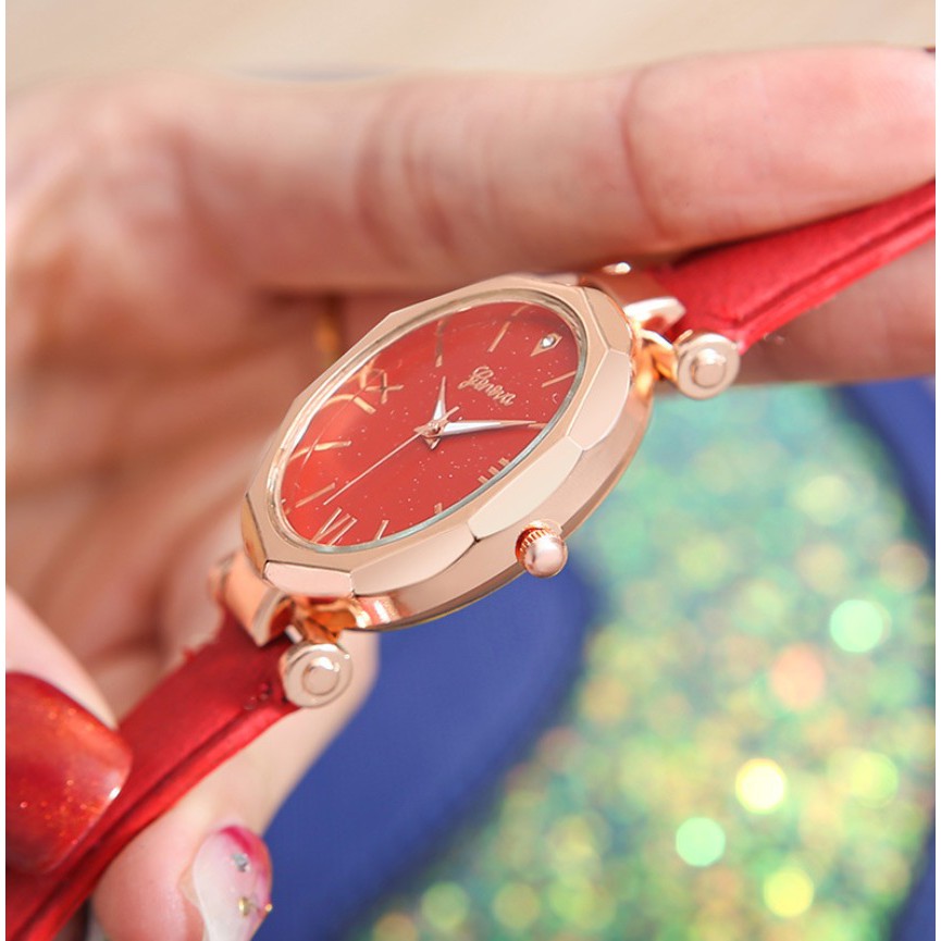 FYGALERY J150 JAM TANGAN GLITER GENEVA JAM TANGAN FASHION JAM TANGAN WANITA MURAH BATAM IMPORT-8