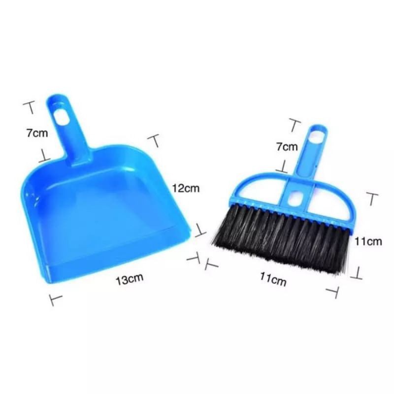 Sapu Mini Dustpan Pengki Cikrak Serok Serokan Pembersih Karpet Sofa