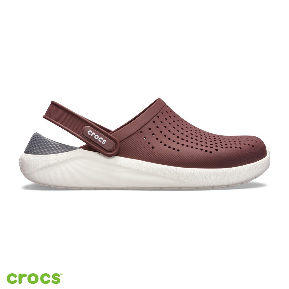 Crocs Literide Clog / Sandal Perawat / Sandal Tahan Air / Literide Clog - Maroon - 204592-616